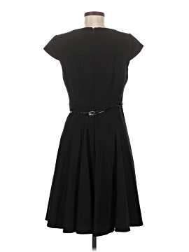 slim fit dress slacks Calvin Klein Girls Logo Tape Punto Dress in Black