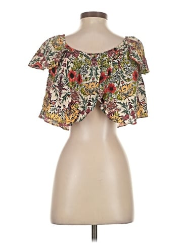 Topshop Short Sleeve Blouse (view 2)