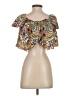 Topshop Brown Short Sleeve Blouse Size 2 - photo 2