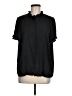 T Tahari 100% Polyester Solid Black Short Sleeve Blouse Size M (estimated) - photo 1