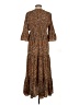 Ingrid + Isabel 100% Polyester Paisley Brown Casual Dress Size S - photo 2