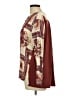 Tiny Paisley Brown Long Sleeve Blouse Size L - photo 5