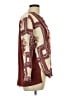 Tiny Paisley Brown Long Sleeve Blouse Size L - photo 4