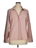 Elle Solid Pink Long Sleeve Blouse Size XL - photo 1