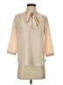 Monteau 100% Polyester Ivory 3/4 Sleeve Blouse Size S - photo 1