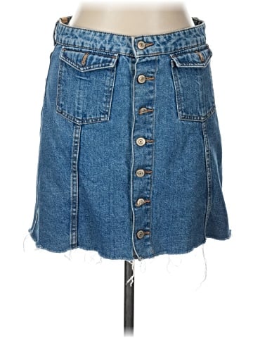 Zara TRF Denim Skirt (view 1)