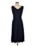 T Tahari Solid Blue Cocktail Dress Size M - photo 2
