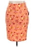 Lularoe Floral Graphic Orange Casual Skirt Size 3X - photo 1