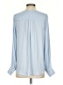 Cupcakes & Cashmere 100% Polyester Blue Long Sleeve Blouse Size S - photo 2