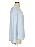 Cupcakes & Cashmere 100% Polyester Blue Long Sleeve Blouse Size S - photo 4