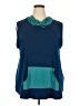 Lularoe Teal Sweater Vest Size 3X - photo 1