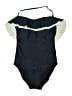 Tommy Hilfiger Color Block Blue One Piece Swimsuit Size 12 - photo 1