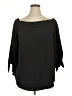Chico's 100% Polyester Black 3/4 Sleeve T-Shirt Size XL (3) - photo 1