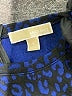 MICHAEL Michael Kors Animal Print Blue Cocktail Dress Size S - photo 7