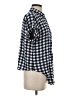 Altar'd State Checkered-gingham Blue Short Sleeve Button-Down Shirt Size S - photo 4