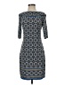 Max Studio Print Blue Casual Dress Size S - photo 1