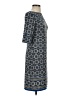 Max Studio Print Blue Casual Dress Size S - photo 4