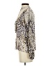 Gimmicks Animal Print Silver Long Sleeve Blouse Size XS - photo 5