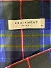 Equipment Plaid Blue Long Sleeve Button-Down Shirt Size M - photo 7
