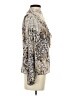 Gimmicks Animal Print Silver Long Sleeve Blouse Size XS - photo 4