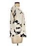 Apt. 9 100% Polyester Ivory Short Sleeve Blouse Size L - photo 4