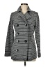 Merona Stripes Gray Coat Size M - photo 1