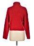 Line & Dot Solid Red Turtleneck Sweater Size L - photo 2