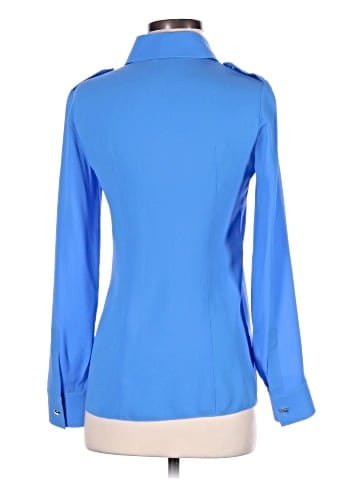 Michael Kors Collection Long Sleeve Silk Top (view 2)