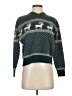 Assorted Brands Print Teal Pullover Sweater Size S - photo 1