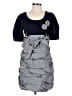 Max Mara 100% Silk Gray Casual Dress Size 6 - photo 1