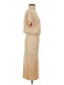 Unbranded Solid Tan Casual Dress Size S - photo 4
