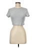 Shein Silver Short Sleeve Turtleneck Size 6 - photo 1