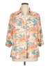 Kim Rogers 100% Polyester Floral Orange 3/4 Sleeve Blouse Size 1X - photo 1