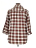 Cato Plaid Red 3/4 Sleeve Button-Down Shirt Size XL - photo 2