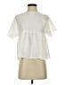 Shein 100% Polyester Ivory Short Sleeve Blouse Size 2 - photo 1