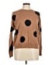 T Tahari Polka Dots Brown Pullover Sweater Size M - photo 1