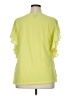 Worthington 100% Polyester Yellow Short Sleeve Top Size XL - photo 2