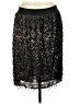 Worthington 100% Polyester Animal Print Black Casual Skirt Size M - photo 1