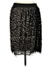 Worthington 100% Polyester Animal Print Black Casual Skirt Size M - photo 2