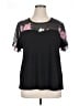 Shein Curve Black Short Sleeve Blouse Size 0X - photo 1