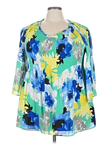 Ninety 3/4 Sleeve Blouse (view 1)
