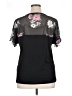 Shein Curve Black Short Sleeve Blouse Size 0X - photo 2