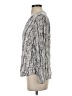 Soft Joie Animal Print Silver Long Sleeve Blouse Size S - photo 5