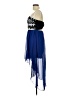 Unbranded 100% Polyester Graphic Blue Cocktail Dress Size L - photo 5