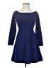 Express Solid Blue Cocktail Dress Size S - photo 1