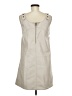 Pilcro 100% Polyester Solid Ivory Casual Dress Size 6 - photo 2