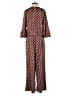 Venus Polka Dots Burgundy Brown Jumpsuit Size XS - photo 2