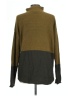 Tahari Color Block Green Turtleneck Sweater Size L - photo 2