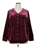 Lands' End Burgundy Long Sleeve Blouse Size 2X - photo 1