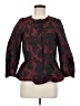 Ann Taylor 100% Polyester Print Burgundy Jacket Size 6 - photo 1